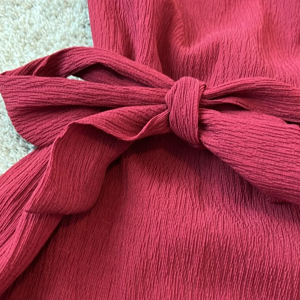 Banana Republic Red Ruffle Dress - Picture 6 of 16